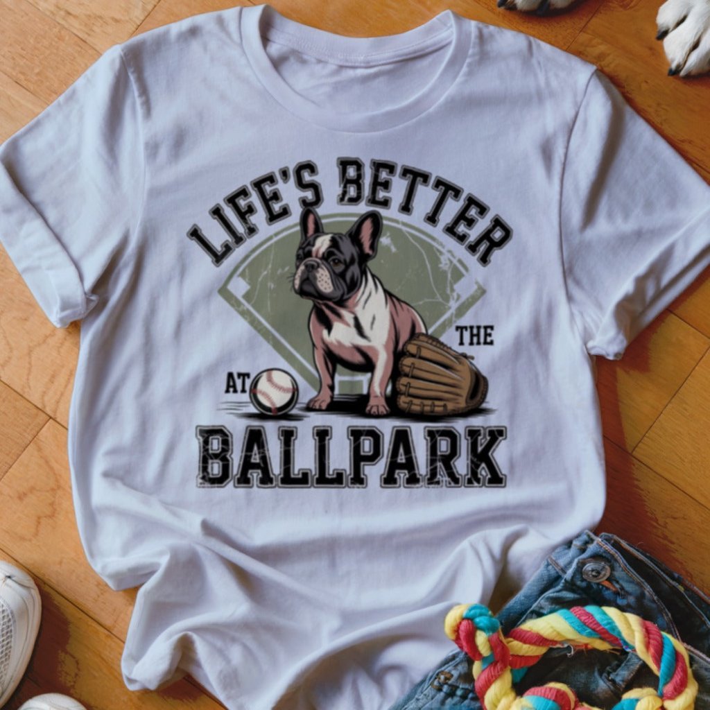 Frenchie Ballpark Shirt - The Pawsitive Initiative