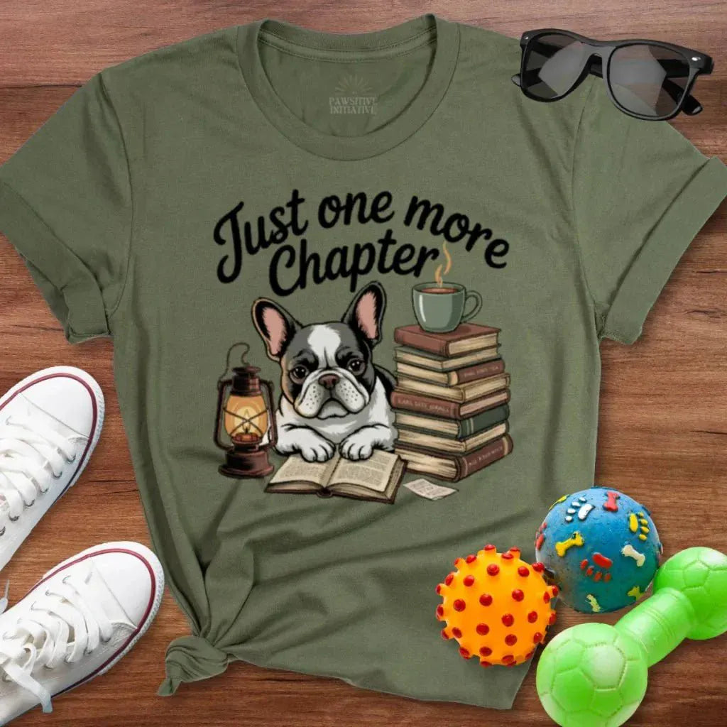 Frenchie Bookworm Shirt - The Pawsitive Initiative