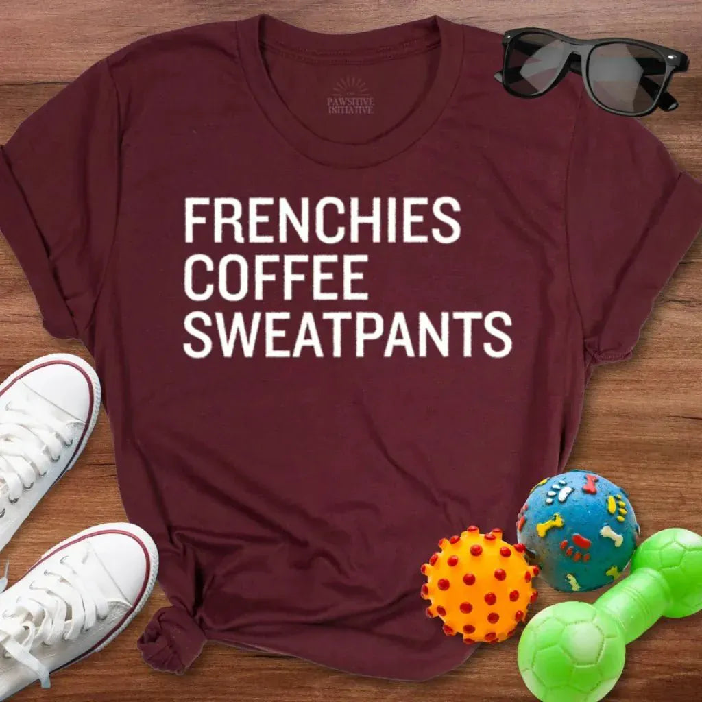 Frenchie Coffee Sweatpants Shirt - The Pawsitive Initiative