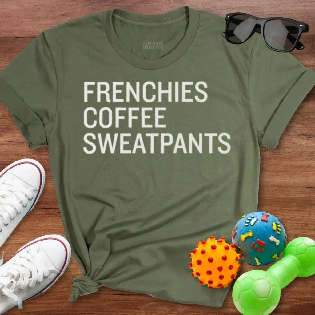 Frenchie Coffee Sweatpants Shirt - The Pawsitive Initiative