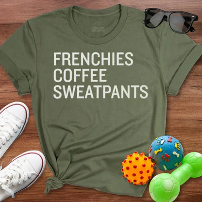 Frenchie Coffee Sweatpants Shirt - The Pawsitive Initiative