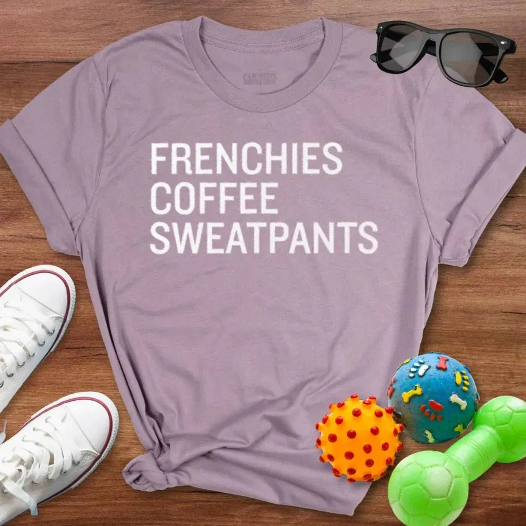 Frenchie Coffee Sweatpants Shirt - The Pawsitive Initiative