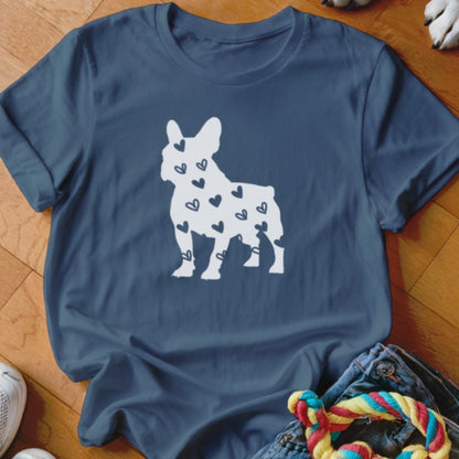 Frenchie Hearts Shirt - The Pawsitive Initiative