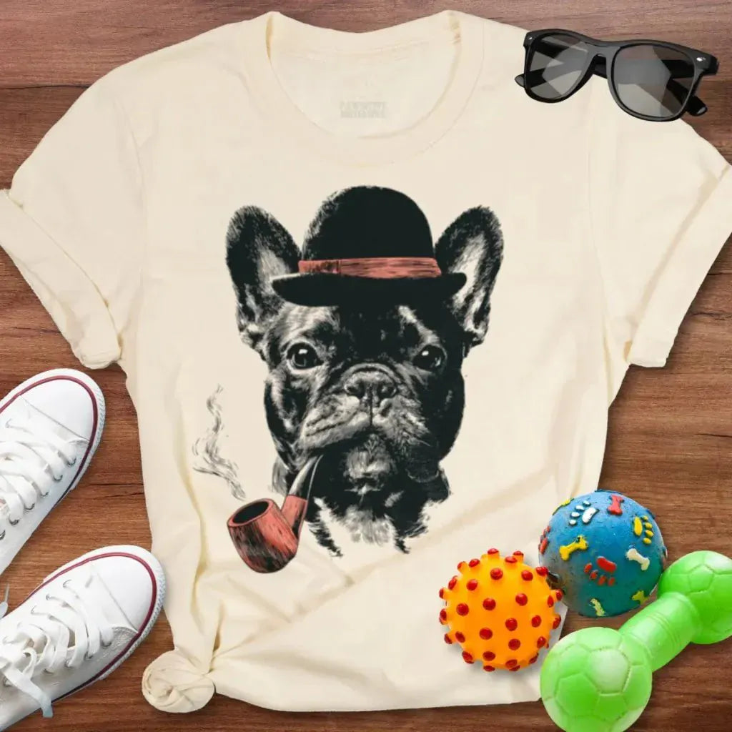 Frenchie Pipe Shirt - The Pawsitive Initiative