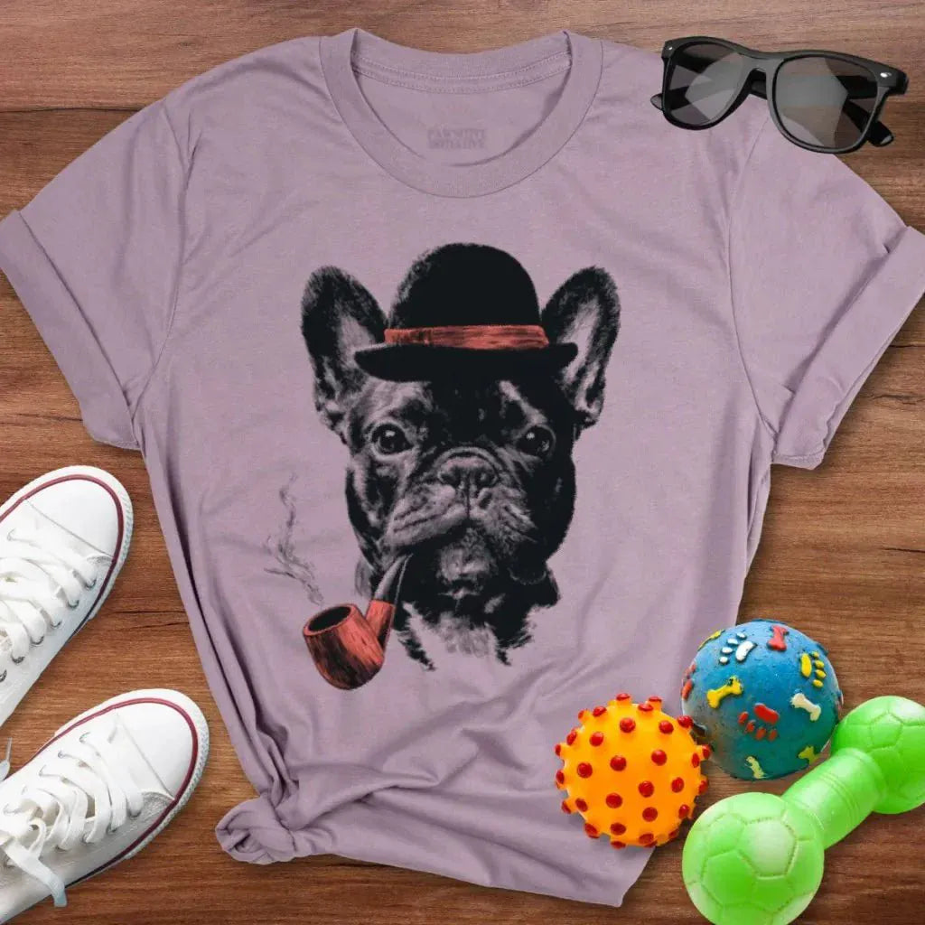 Frenchie Pipe Shirt - The Pawsitive Initiative