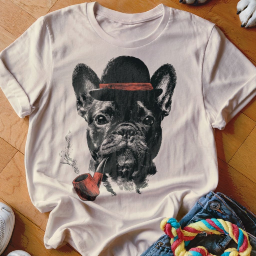 Frenchie Pipe Shirt - The Pawsitive Initiative