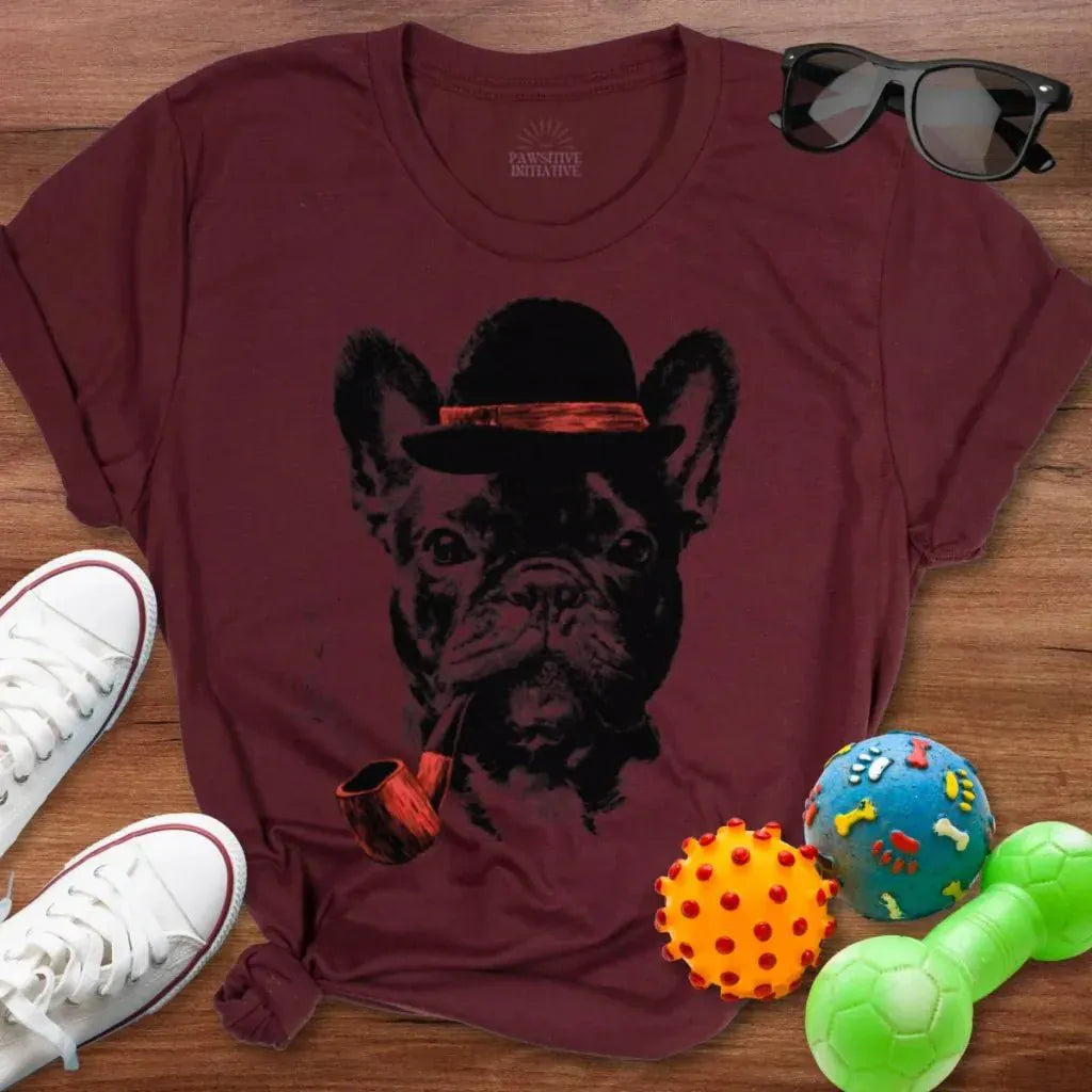 Frenchie Pipe Shirt - The Pawsitive Initiative