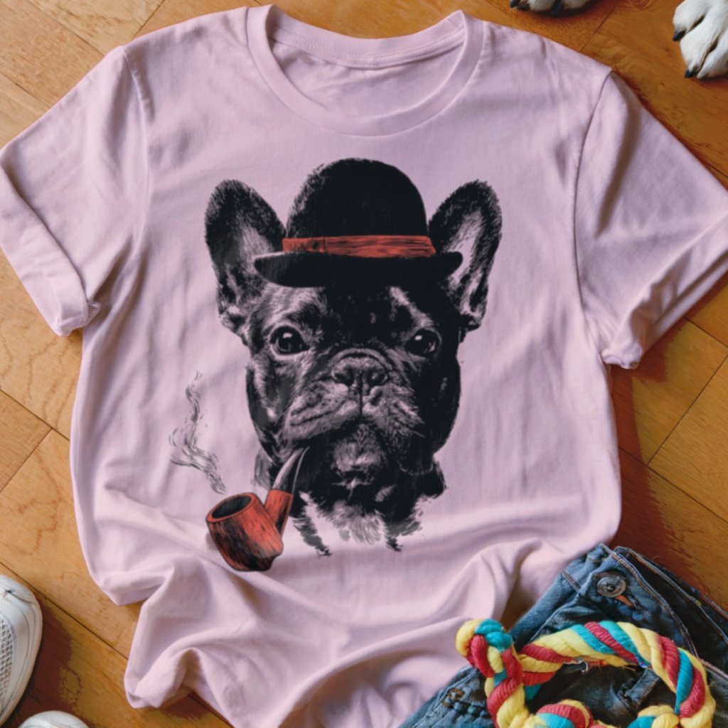 Frenchie Pipe Shirt - The Pawsitive Initiative