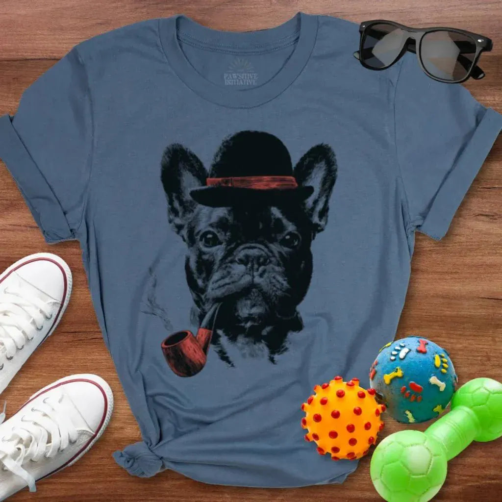 Frenchie Pipe Shirt - The Pawsitive Initiative