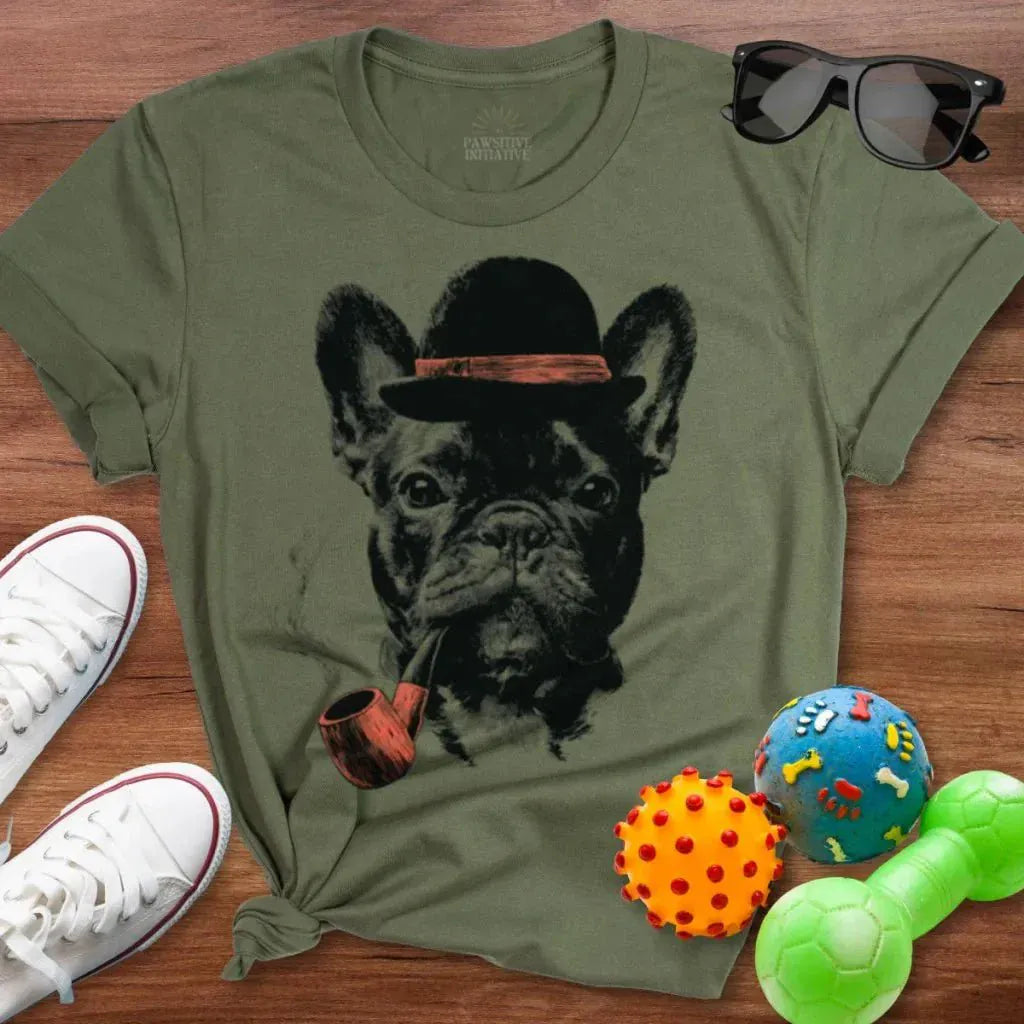 Frenchie Pipe Shirt - The Pawsitive Initiative