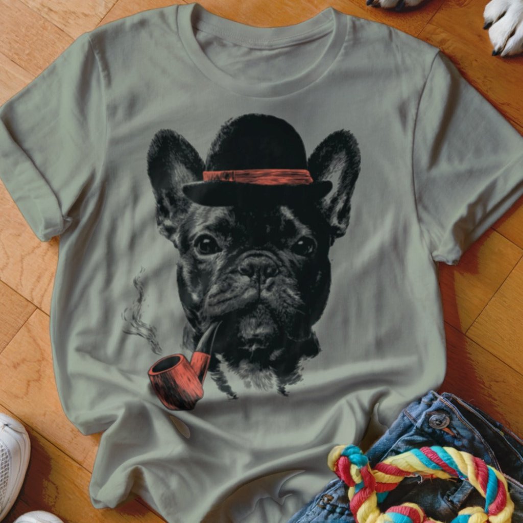 Frenchie Pipe Shirt - The Pawsitive Initiative