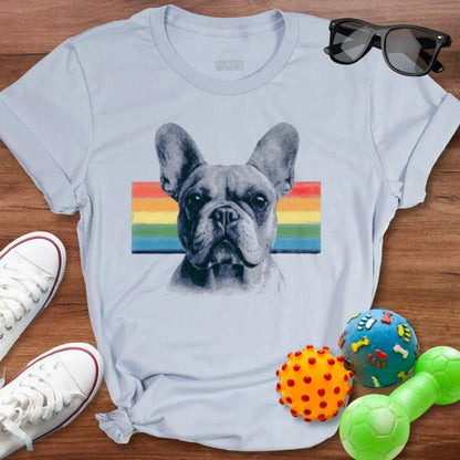 Frenchie Rainbow Shirt - The Pawsitive Initiative