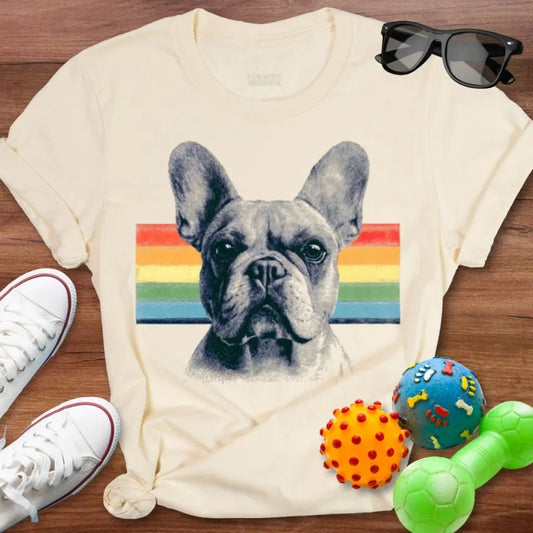 Frenchie Rainbow Shirt - The Pawsitive Initiative
