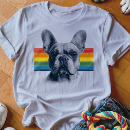 Frenchie Rainbow Shirt - The Pawsitive Initiative