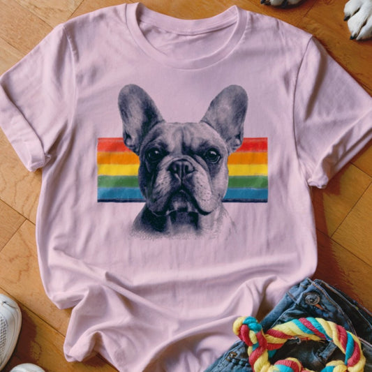Frenchie Rainbow Shirt - The Pawsitive Initiative