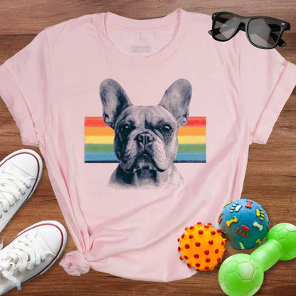 Frenchie Rainbow Shirt - The Pawsitive Initiative