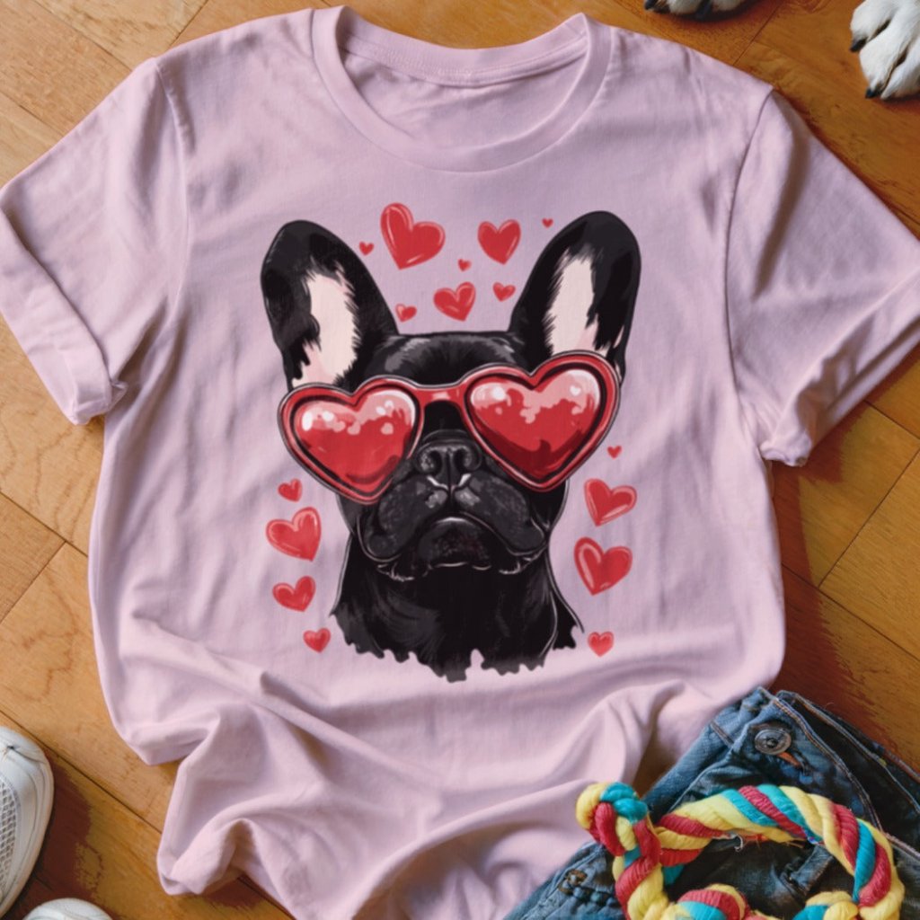 Frenchie Valentine Shirt - The Pawsitive Initiative