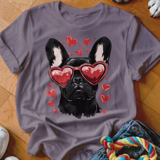 Frenchie Valentine Shirt - The Pawsitive Initiative