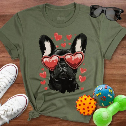 Frenchie Valentine Shirt - The Pawsitive Initiative