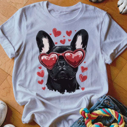 Frenchie Valentine Shirt - The Pawsitive Initiative