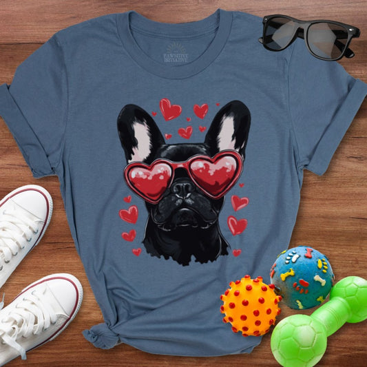 Frenchie Valentine Shirt - The Pawsitive Initiative