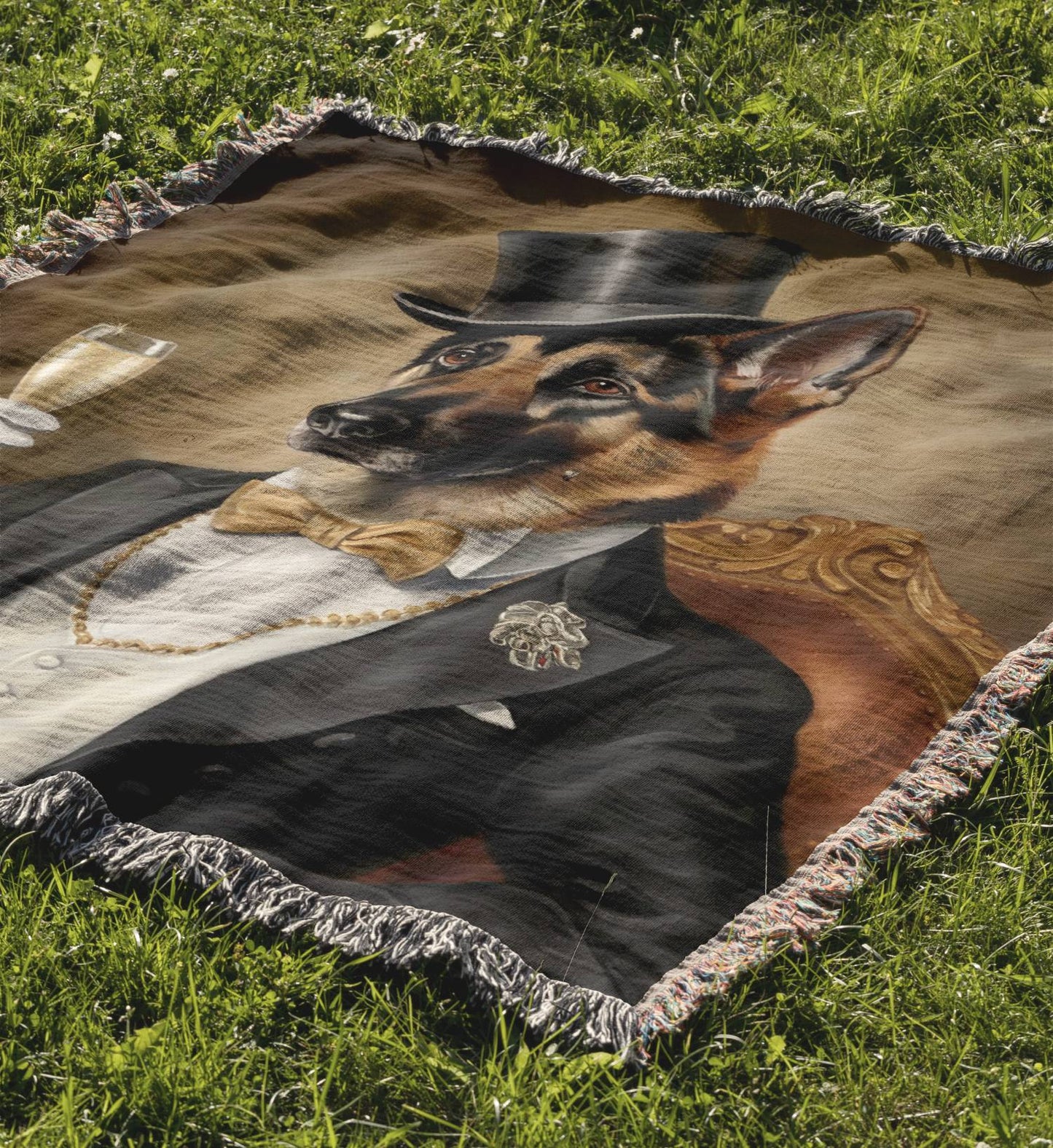 Gentleman German Shepherd Blanket - The Pawsitive Initiative