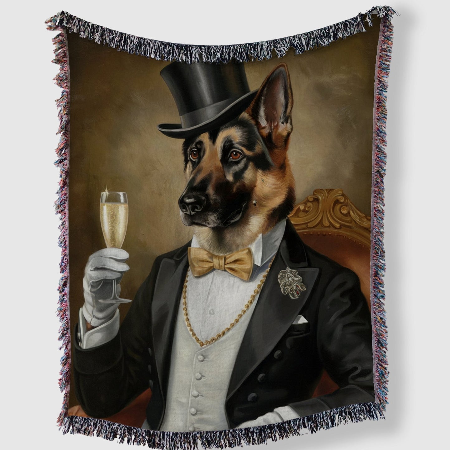 Gentleman German Shepherd Blanket - The Pawsitive Initiative