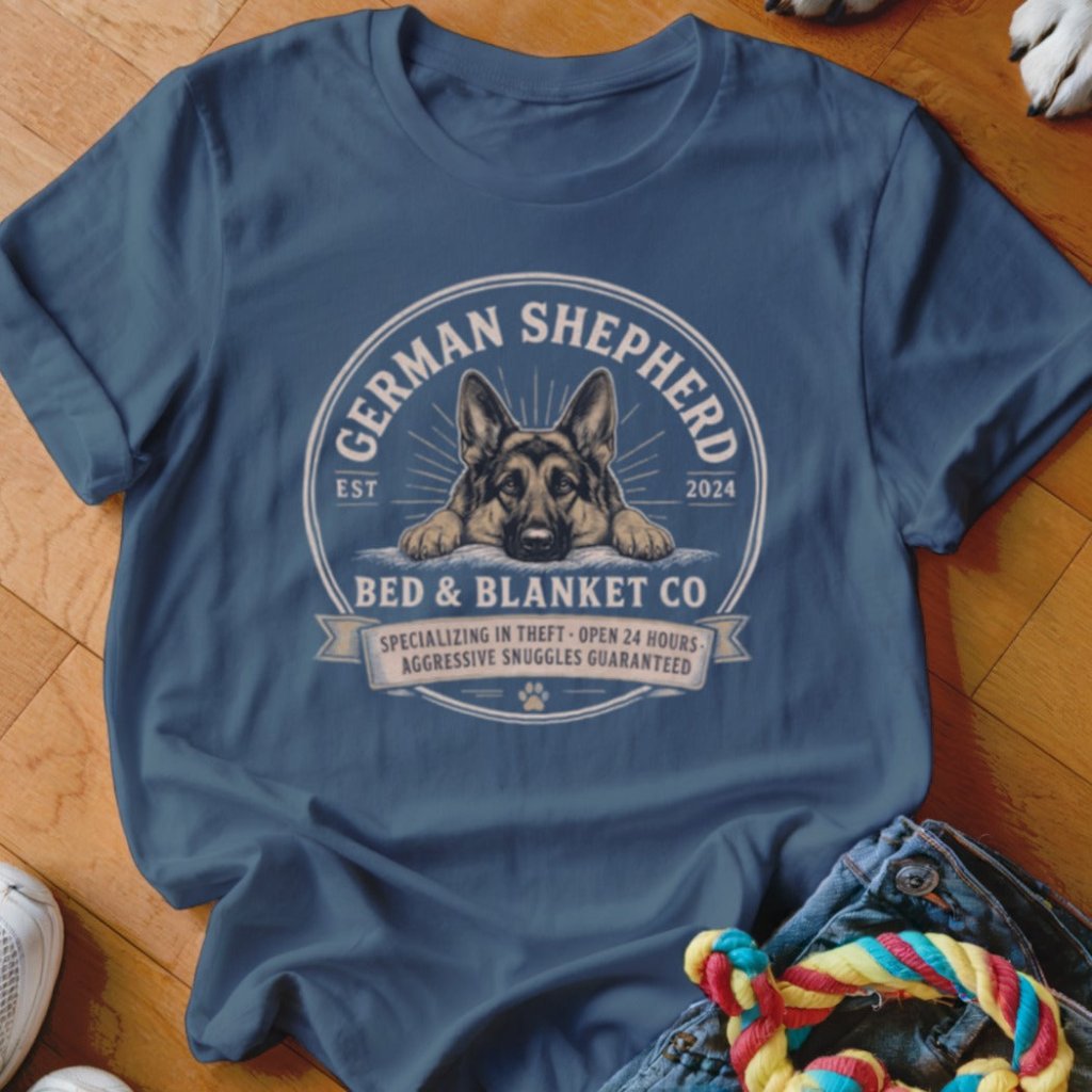 German Shepherd Bed & Blanket Co Shirt - The Pawsitive Initiative