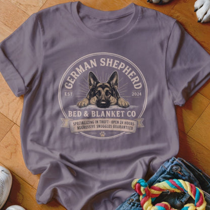 German Shepherd Bed & Blanket Co Shirt - The Pawsitive Initiative