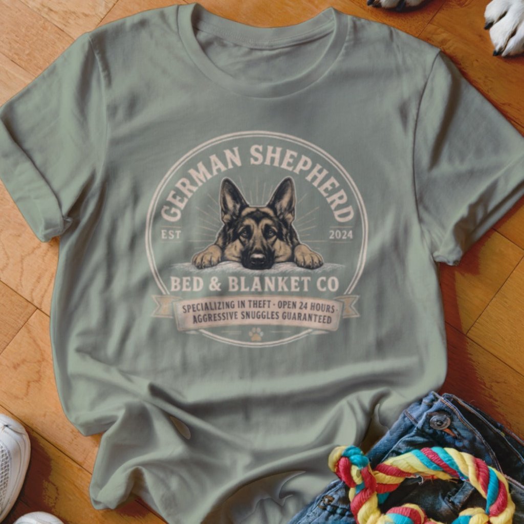 German Shepherd Bed & Blanket Co Shirt - The Pawsitive Initiative