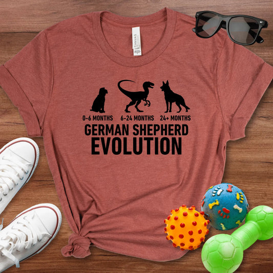 German Shepherd Evolution Shirt - The Pawsitive Initiative