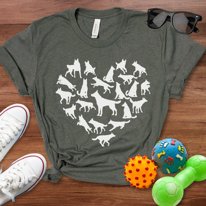 German Shepherd Heart Shirt - The Pawsitive Initiative