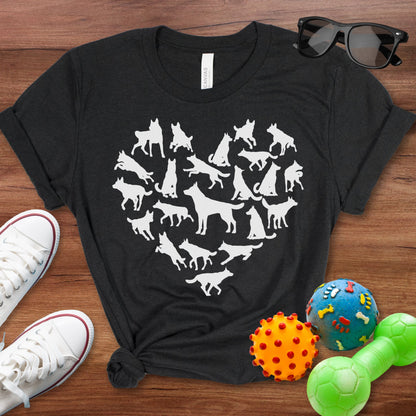 German Shepherd Heart Shirt - The Pawsitive Initiative