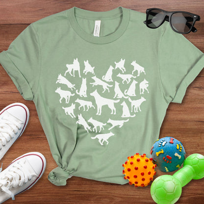 German Shepherd Heart Shirt - The Pawsitive Initiative