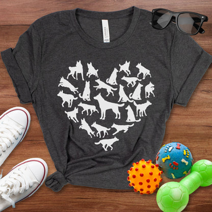 German Shepherd Heart Shirt - The Pawsitive Initiative