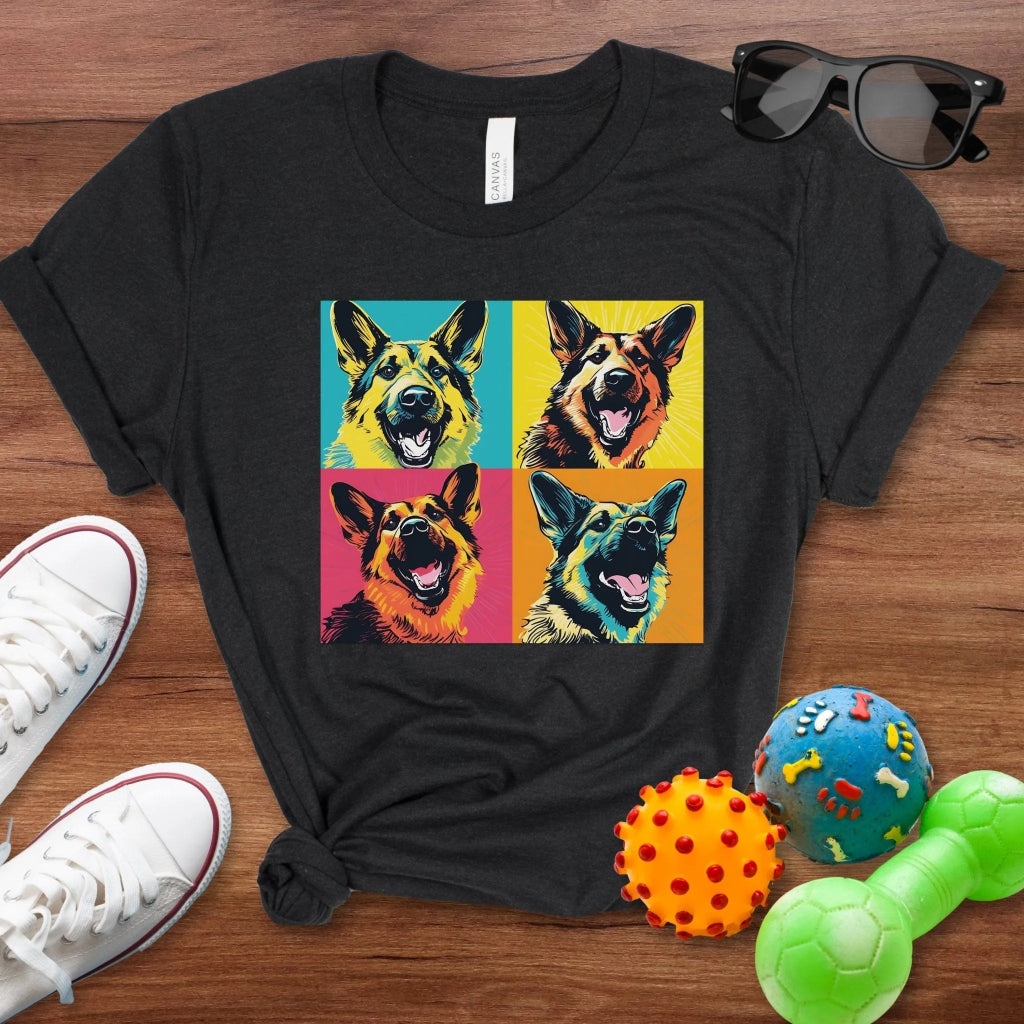 German Shepherd Pop Art Shirt - The Pawsitive Initiative