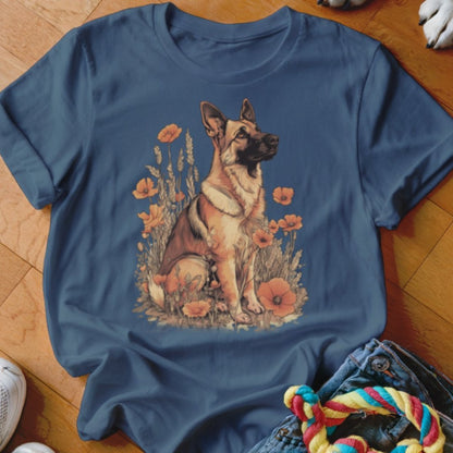 German Shepherd Poppy Field Shirt - The Pawsitive Initiative