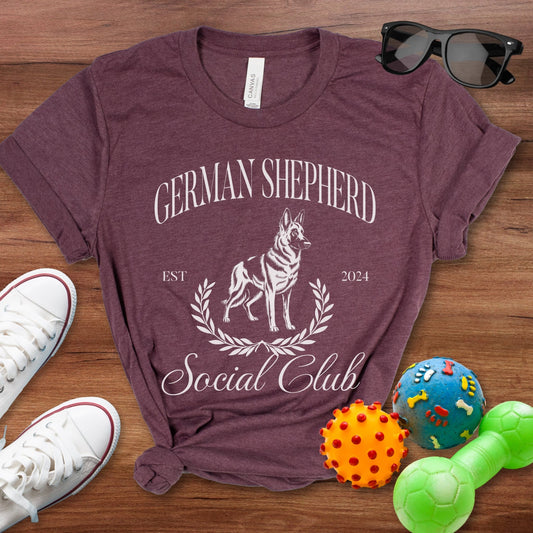 German Shepherd Social Club Shirt - The Pawsitive Initiative