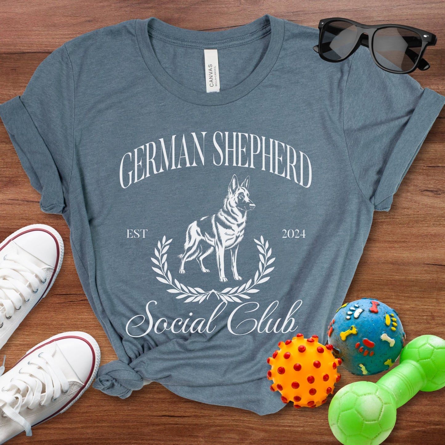 German Shepherd Social Club Shirt - The Pawsitive Initiative