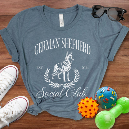 German Shepherd Social Club Shirt - The Pawsitive Initiative