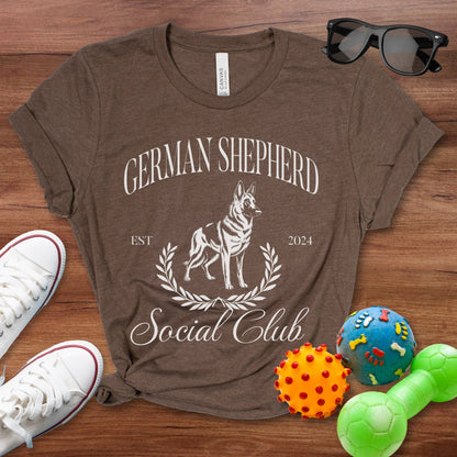 German Shepherd Social Club Shirt - The Pawsitive Initiative