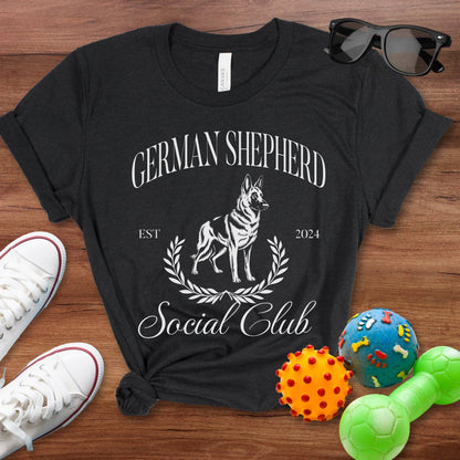 German Shepherd Social Club Shirt - The Pawsitive Initiative