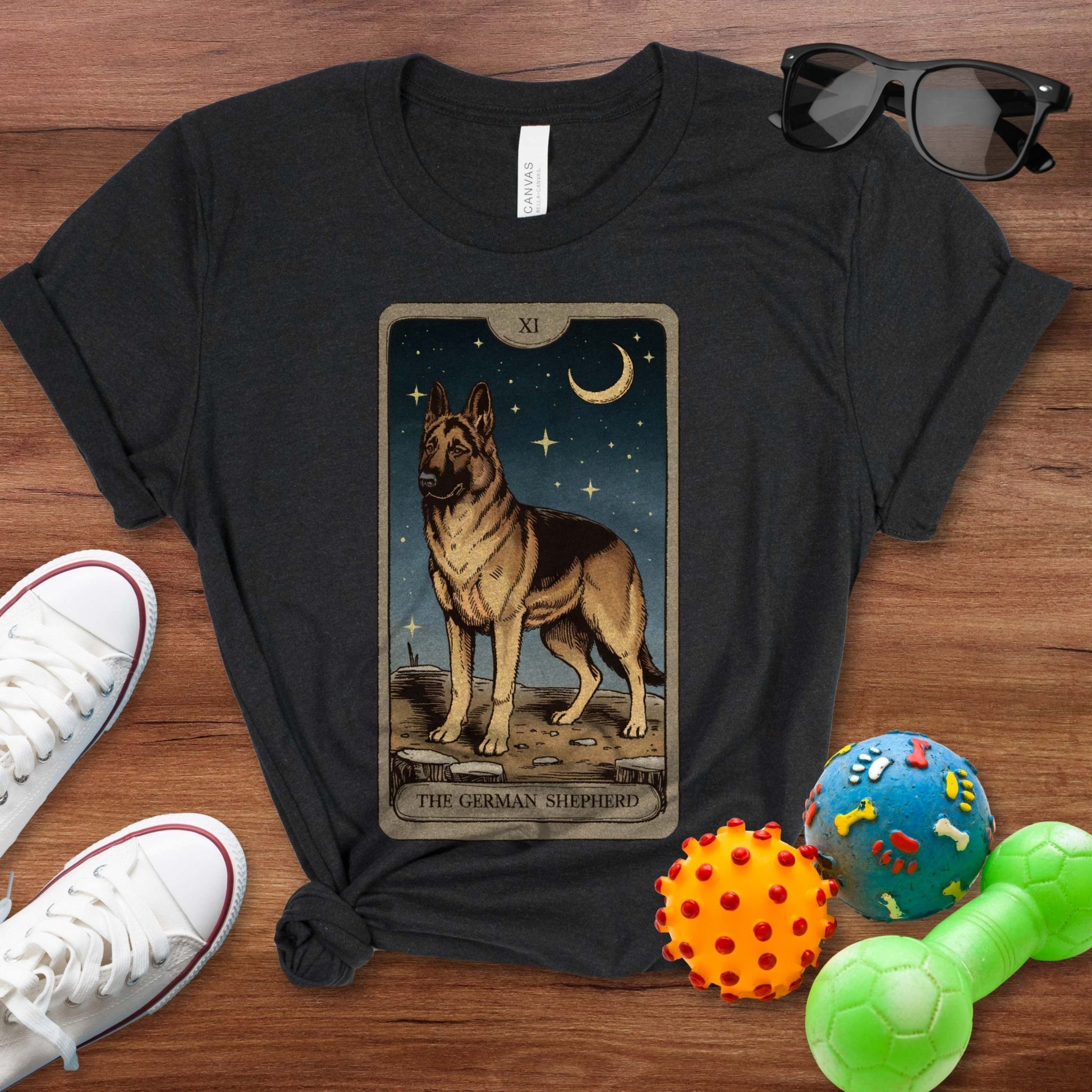 German Shepherd Tarot Card Shirt - The Pawsitive Initiative