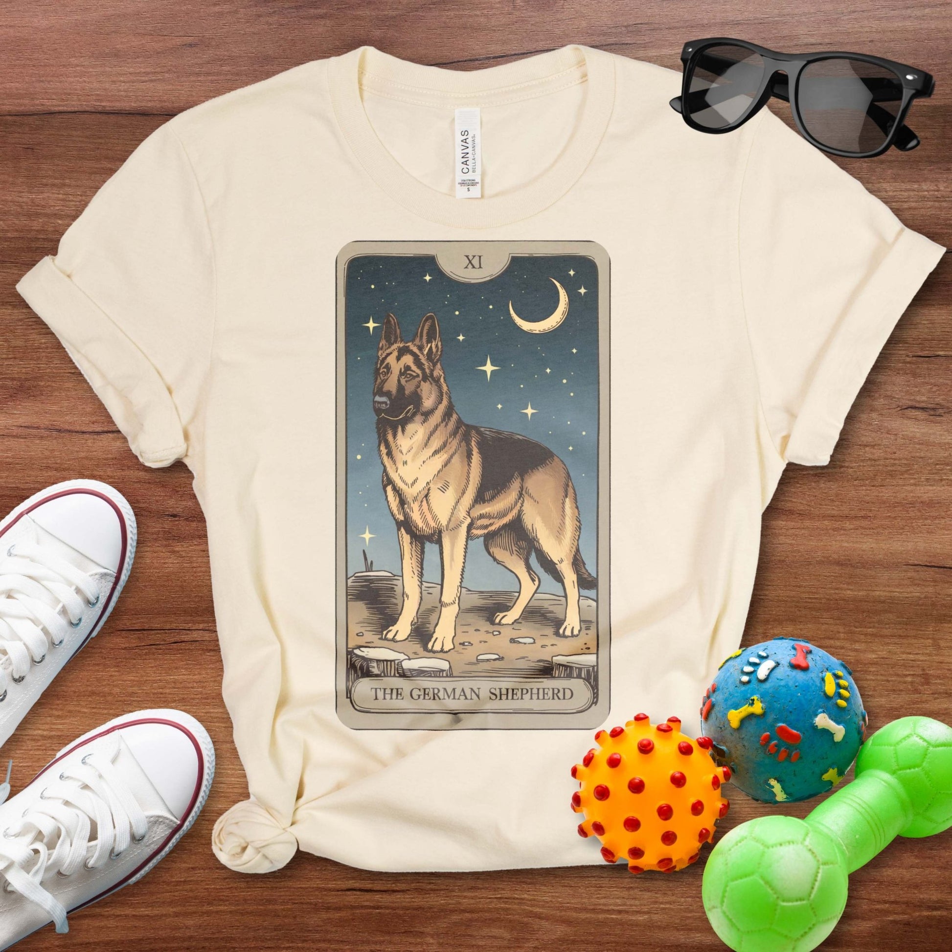 German Shepherd Tarot Card Shirt - The Pawsitive Initiative