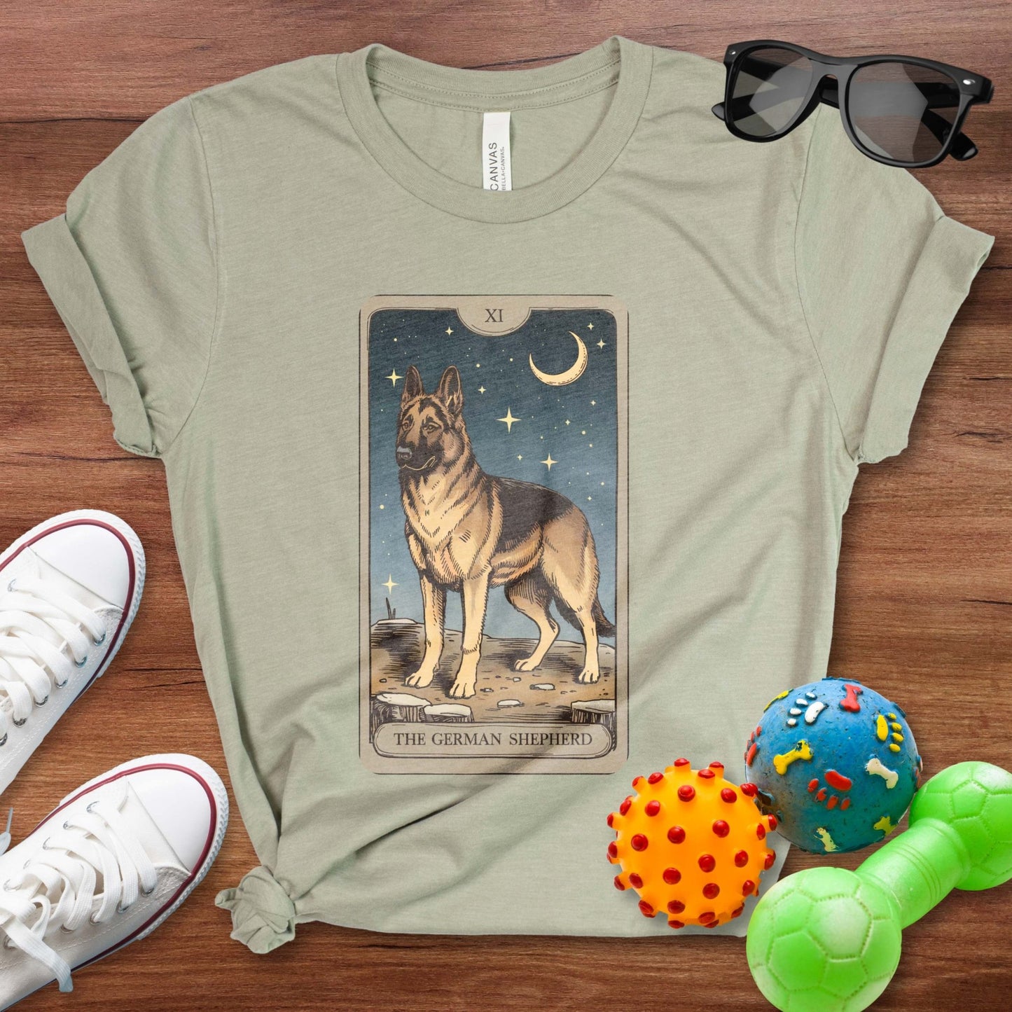 German Shepherd Tarot Card Shirt - The Pawsitive Initiative