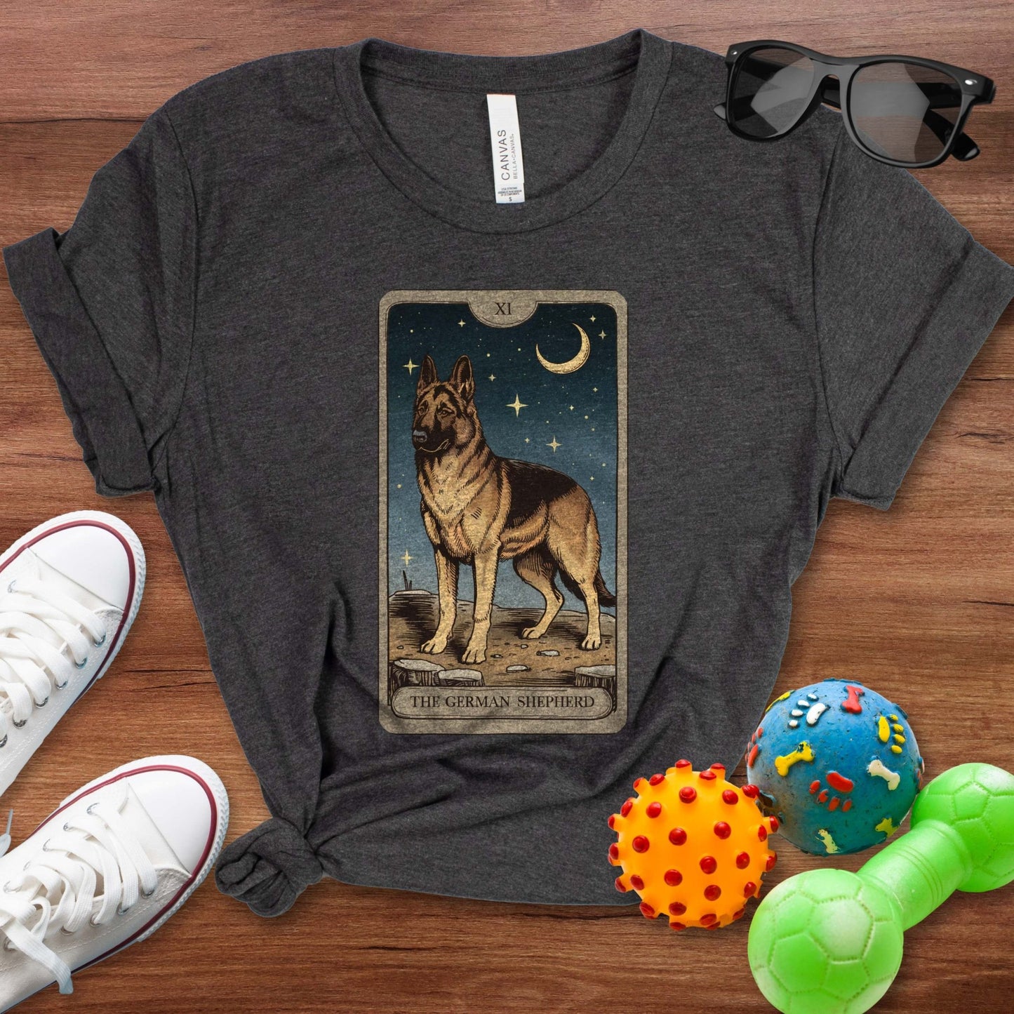 German Shepherd Tarot Card Shirt - The Pawsitive Initiative