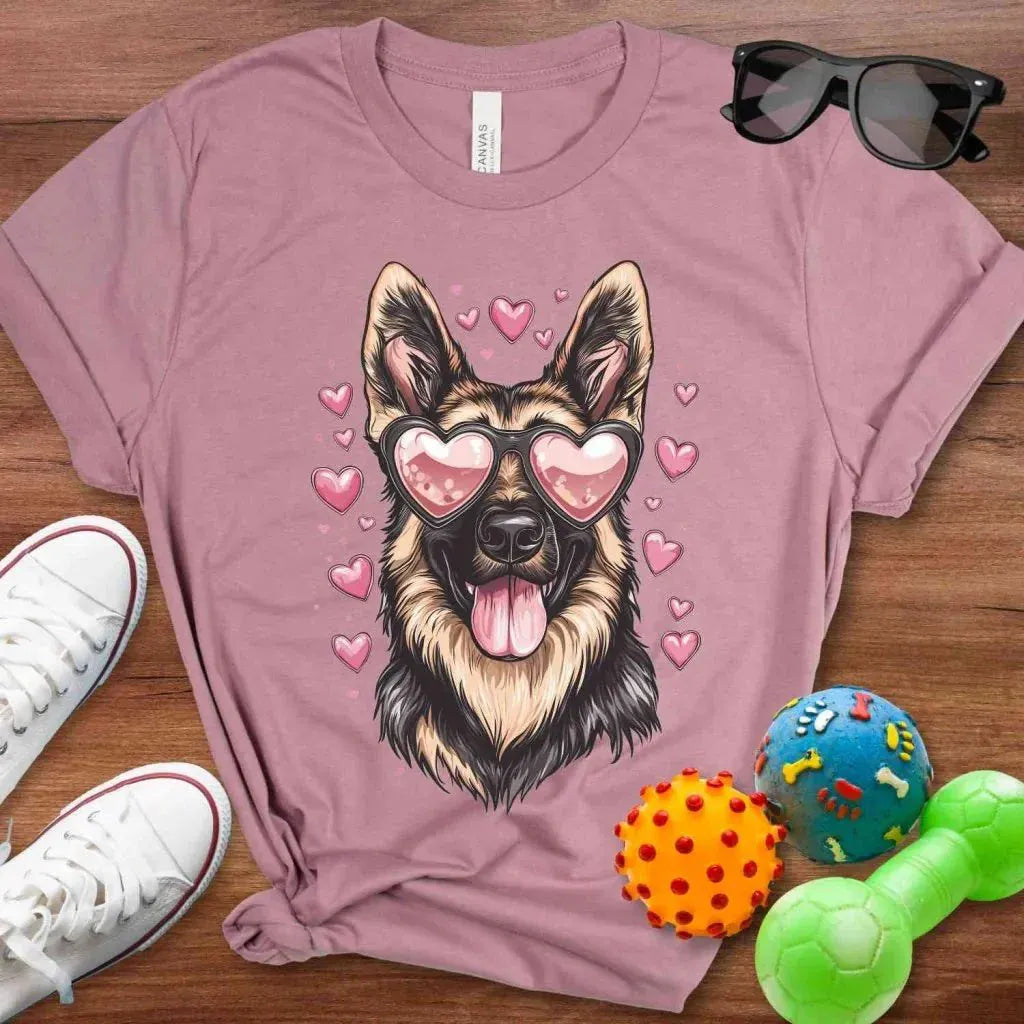 German Shepherd Valentine Shirt - The Pawsitive Initiative