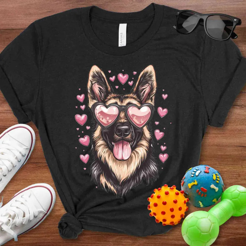 German Shepherd Valentine Shirt - The Pawsitive Initiative