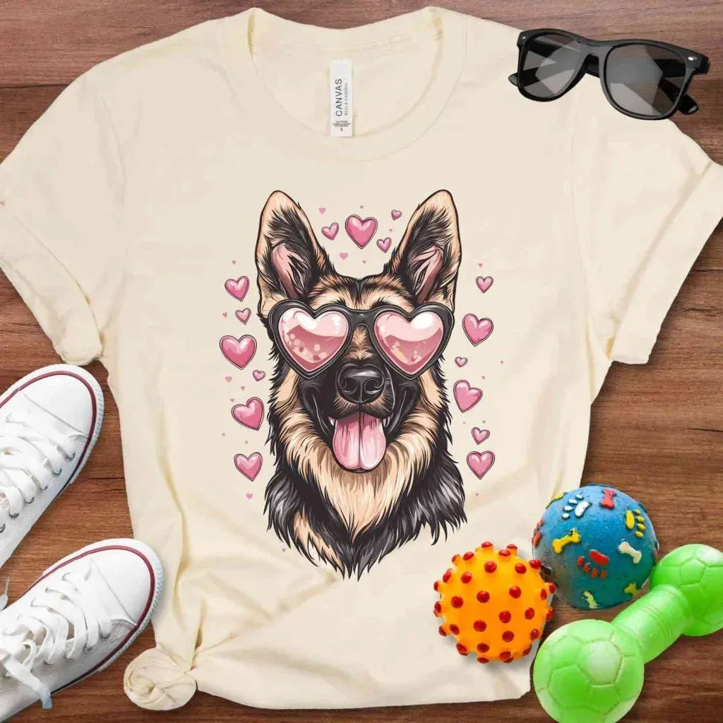 German Shepherd Valentine Shirt - The Pawsitive Initiative