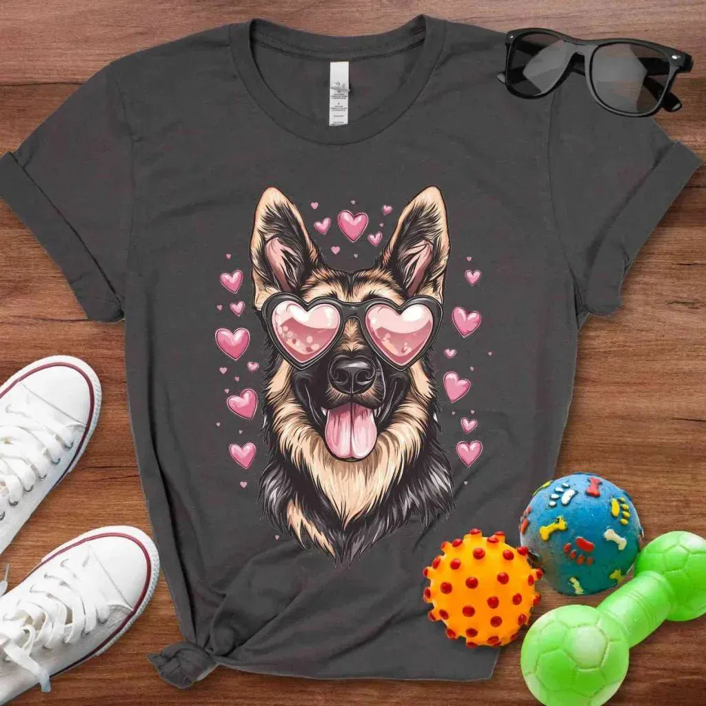 German Shepherd Valentine Shirt - The Pawsitive Initiative